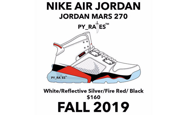 “火星之子”与 AJ6 结合？Jordan Mars 270 PSG 鞋款抢先预览！