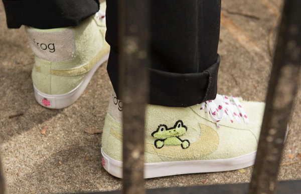 Nike SB X Frog Skateboards Blazer Mid 联名鞋款明早开售，小青蛙萌出血！