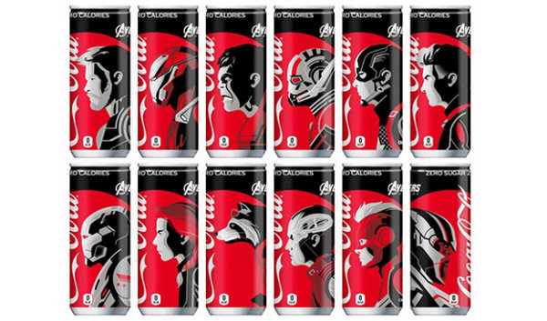 Coca-Cola X《复仇者联盟4：终局之战》联乘版本包装，准备收藏那几款？