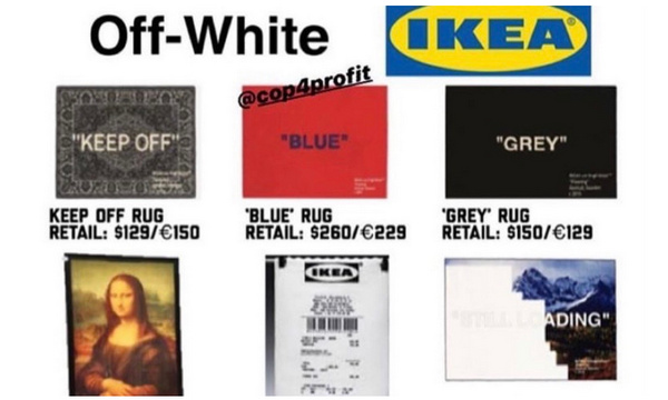 Virgil Abloh x IKEA 联乘单品定价发售曝光，物美价廉买得起？