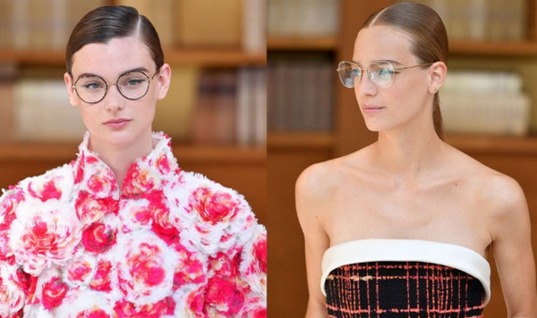 香奈儿高定时装系列复古眼镜成亮点，提升造型独特性