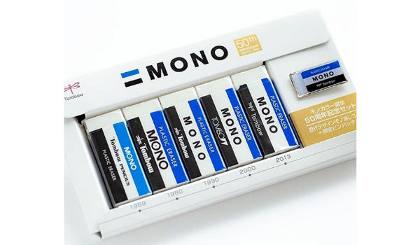 MONO 推出特别复刻版本橡皮擦，庆祝品牌五十周年~