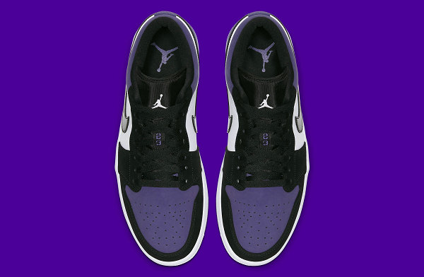 Air Jordan 1 Low 鞋款“Court Purple”紫脚趾配色曝光