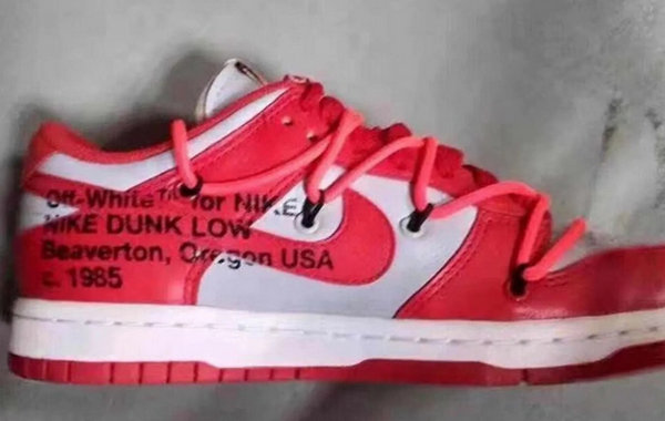 Off-White x Nike Dunk Low 联名全新白红配色鞋款释出，有点儿好看