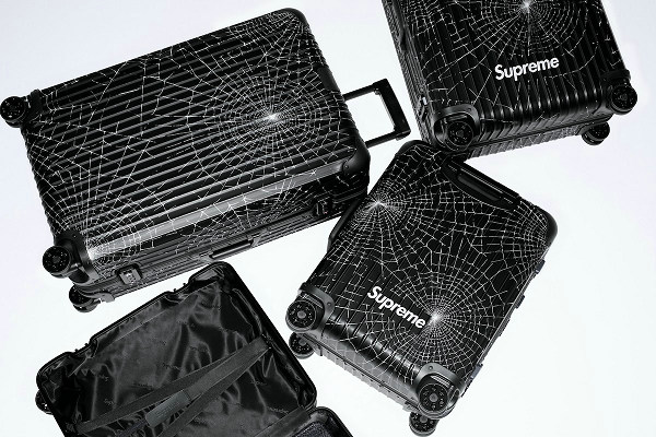 Supreme x 日默瓦 2019 联名蜘蛛网主题黑色行李箱系列即将发售