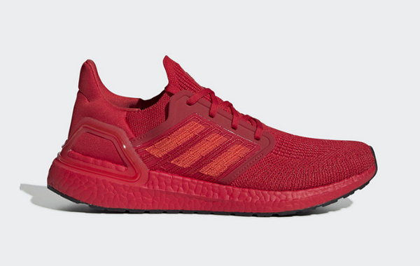 Adidas Ultra Boost 20 全红配色鞋款下月登场，视觉效果惊艳