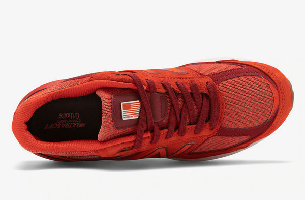 新百伦 990V5 熔岩红配色“Molten Lava”鞋款开售