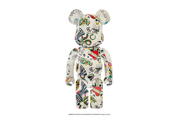 Ed Hardy x MEDICOM TOY 联名 BE@RBRICK 玩偶系列-2.jpg