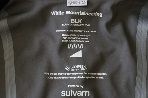 白山 White Mountaineering BLK x sulvam 全新联名系列上架